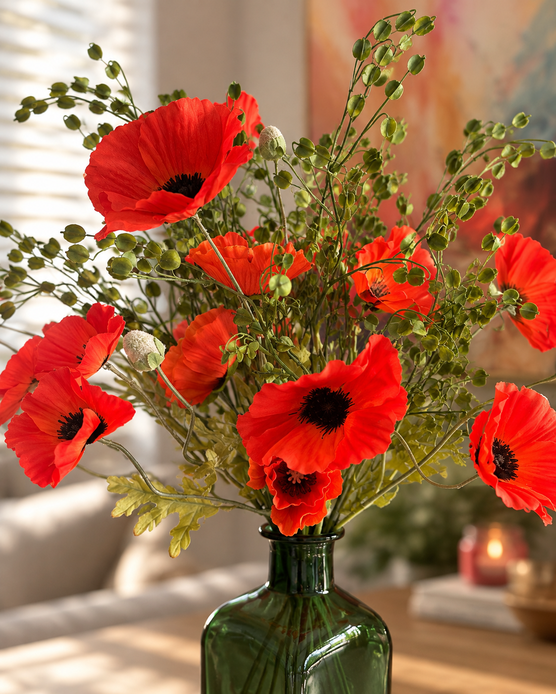 Poppies After Dark | Forever Poppy Arrangement