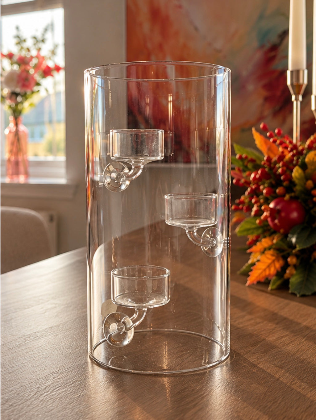 The Lumière Glass candleholder