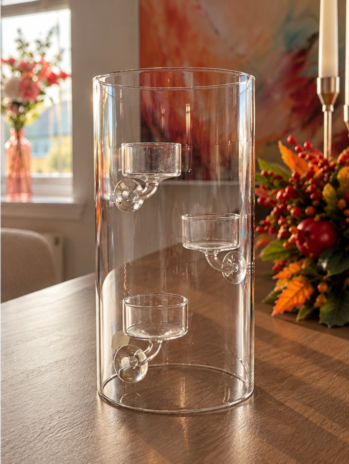 The Lumière Glass candleholder